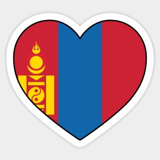 Heart - Mongolia Sticker